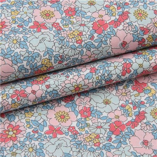 Remnant (26 x 110 cm) - small packed flower garden fabric by Liberty Fabrics 4