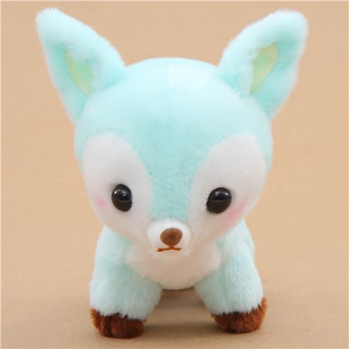 small turquoise cute deer Koijika no Latte plush toy Japan - Other ...