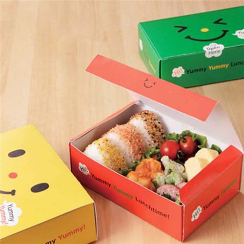 smiley face disposable paper bento box sandwich box modeS4u