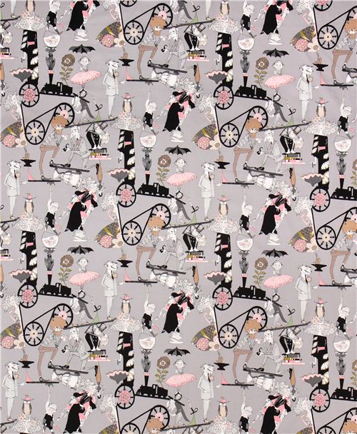 smoke grey witch fabric Alexander Henry A Ghastlie End The Ghastlies 2