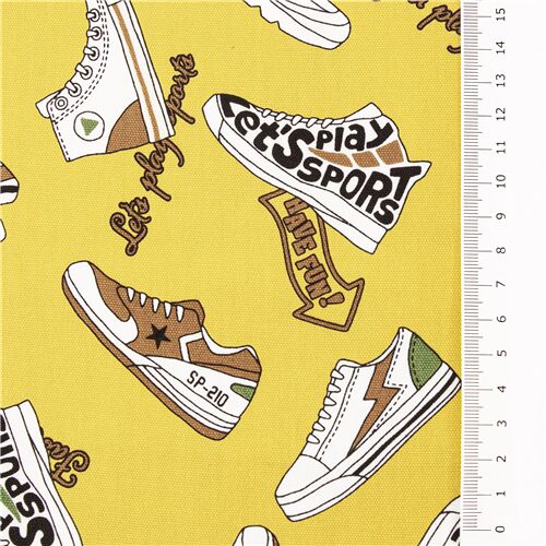 sneakers Kokka oxford fabric Japan yellow background shoes - modeS4u