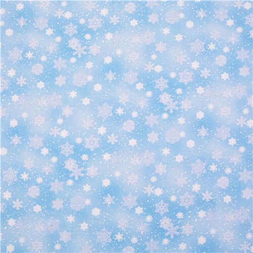 Snowflake Waltz Land of Snow Blue Christmas Fabric by the 1/2 Yd #101.131.05.2 