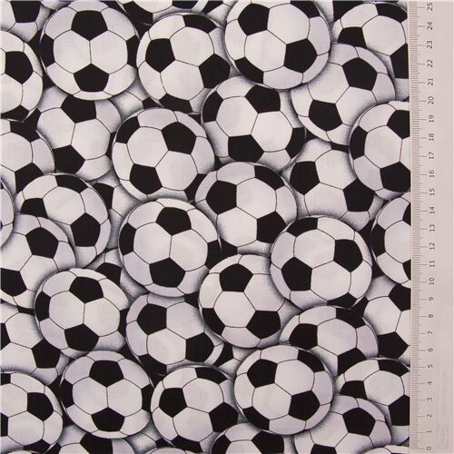 Tissu au mètre motif imprimé sport Foot ballon drapeau Football