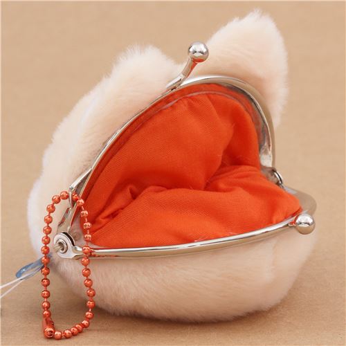 soft cream dog plush Petit Coin purse wallet from Japan modeS4u