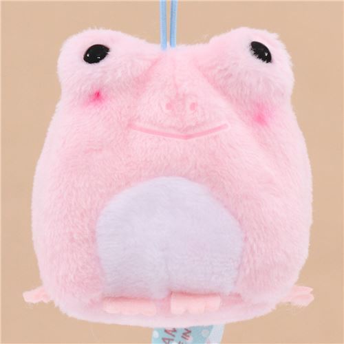 soft pink frog plush charm by modeS4u