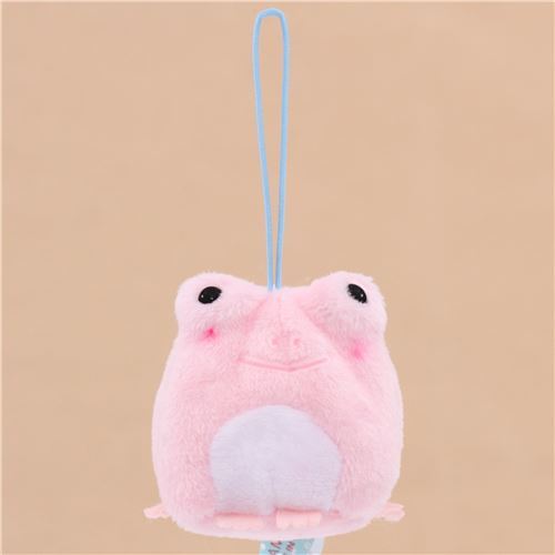 soft pink frog plush charm by modeS4u