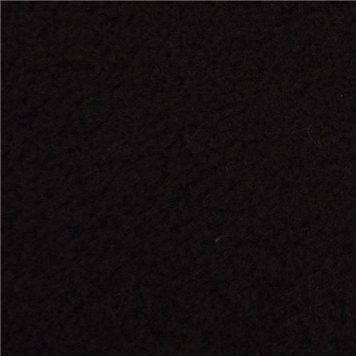 Tela lisa de forro polar en color negro de Copenhagen Print Factory Tela