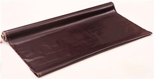 solid brown echino laminate canvas fabric  4