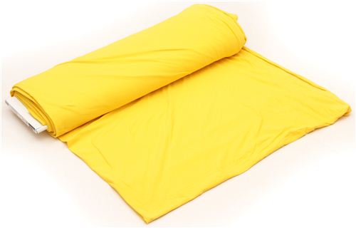 solid citrus yellow Robert Kaufman knit fabric 3
