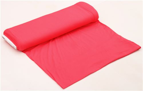 solid coral pink Robert Kaufman knit fabric 2