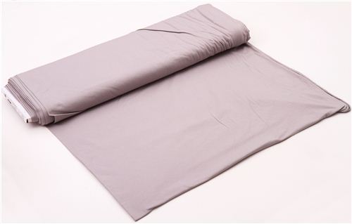 einfarbig grauer Riley Blake Stretch Jersey Stoff 2