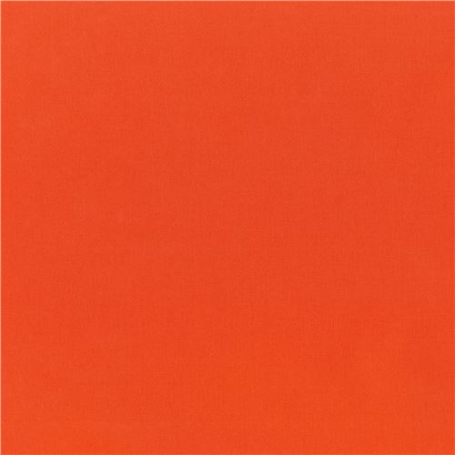 Tela lisa Kona Cotton naranja oscuro de Robert Kaufman EE. UU. Tiger Lily Tela