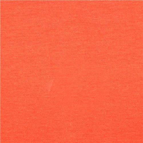 solid orange Robert Kaufman knit fabric 1