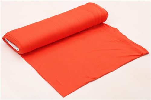 solid orange Robert Kaufman knit fabric 2