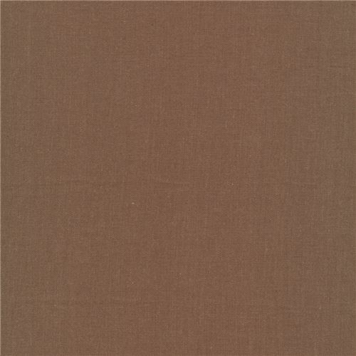 Tissu bio uni marron fonc par Cloud 9, Peat, import des Etats-Unis Tissu