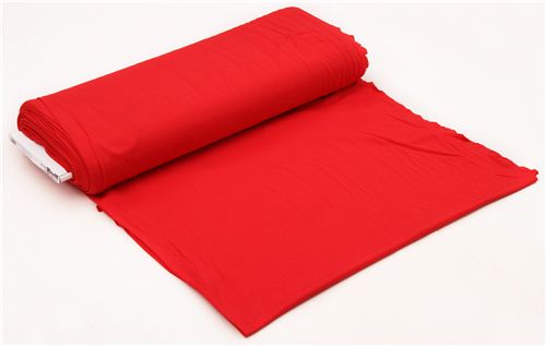solid red Robert Kaufman knit fabric Catalina Knit 2