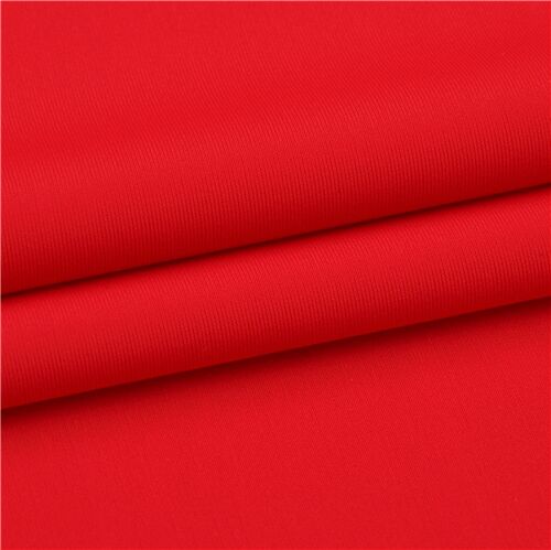 tessuto rosso tinta unita costumi da bagno maglina Fabric by