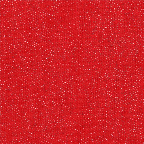 solid red fabric with silver glitter Christmas 2