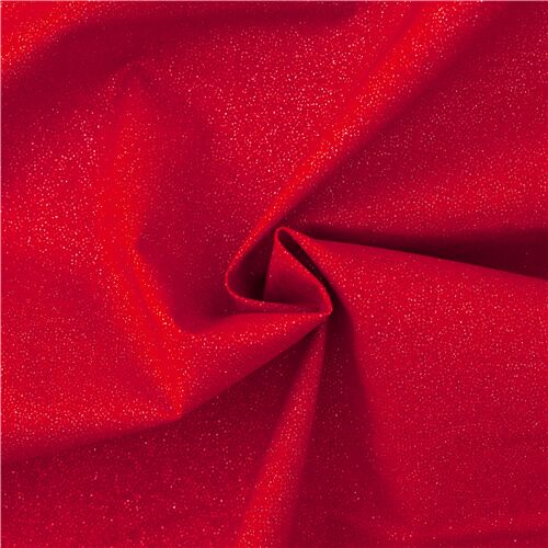 einfarbig roter Stoff mit silbernem Glitzer Weihnachten aus Japan Fabric by  Japanese Indie - modeS4u