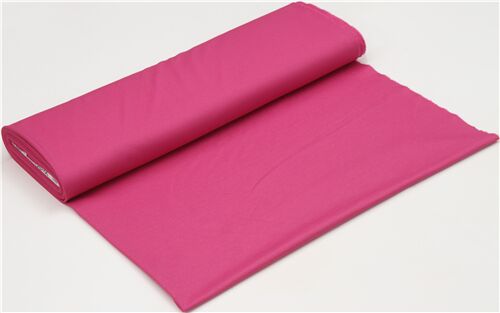 Pop Pink Solid Ponte de Roma Spandex Blend Knit Fabric by Famous