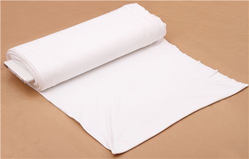 solid white Robert Kaufman knit fabric Catalina Knit 2