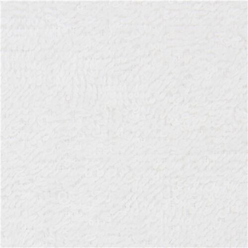 solid white terrycloth towel fabric by Stof France - modeS4u
