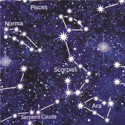 space star constellation fabric Stonehenge Out of this World - modeS4u