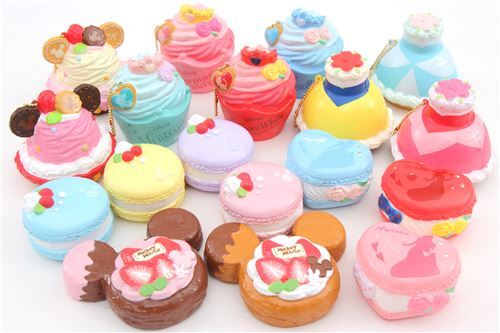 Squishy de pastel con tartaleta en forma de vestido de princesa Bella Durmiente 4