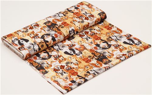 stacked dogs  fabric by Timeless Treasures from the USA 3