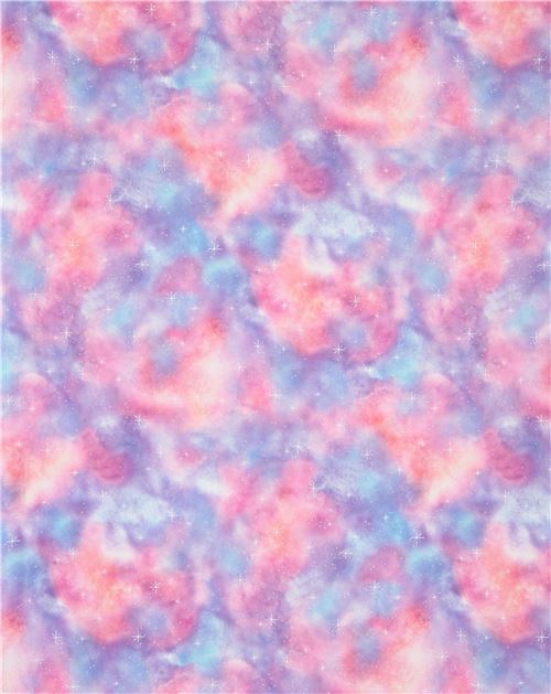 star outer space sky Robert Kaufman fabric blue purple Morningmoon