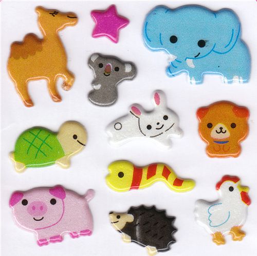 kawaii sticker zoo animals sticker sheets sticker