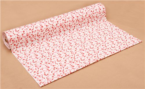structured white Sakura cherry blossom branch Asia Dobby fabric 3