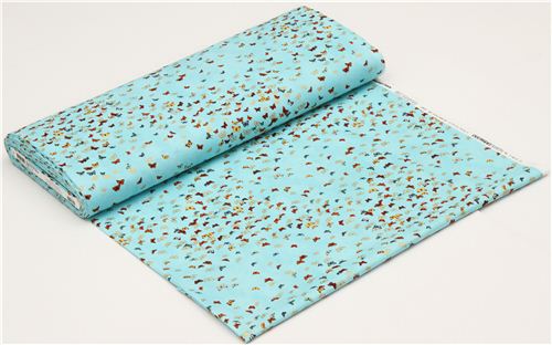 tiny butterflies & gold fabric by Robert Kaufman 3