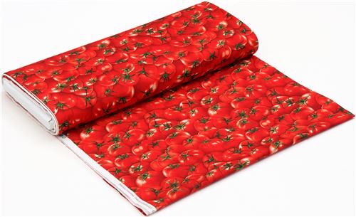 Stoffrest 28 cm - Stoff mit Tomaten von Timeless Treasures 3
