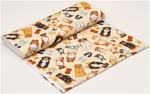 durcheinandergewirbelte Hunde Timeless Treasures Stoff USA 3