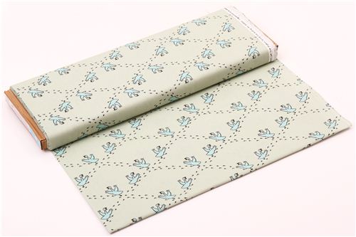 turquoise Cloud 9 running pigeon diamond organic fabric 3