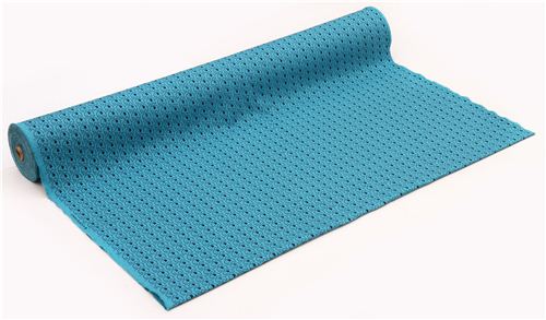 turquoise elephant Canvas fabric Kokka Japan 4