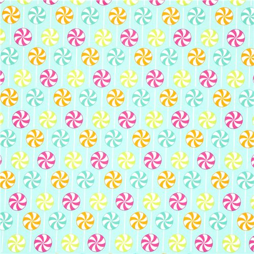 turquoise fabric with lolly by Robert Kaufman 2