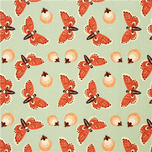 turquoise firefly animal organic fabric birch Fort Firefly 2