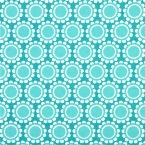t�rkiser Bl�mchen Flanellstoff von Robert Kaufman 2