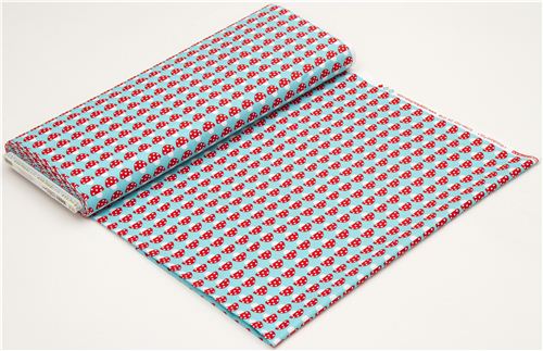 turquoise mushroom fabric par Robert Kaufman USA 3