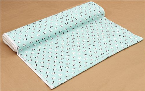 turquoise panda bear toweling fabric Cosmo Japan 3