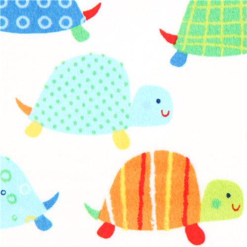 turtle minky fabric fleece plush Timeless Treasures 1
