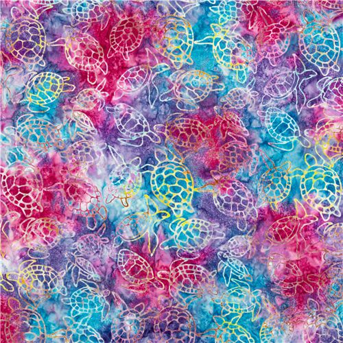  Soimoi Cotton Voile Purple Fabric - by The Yard - 42 Inch Wide  - Batik Tie & Dye - Batik Bloom: Artistic Patterns in Tie & Dye Printed  Fabric