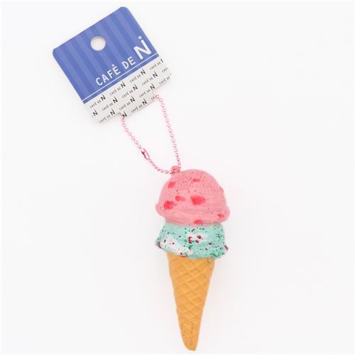 solopgang begrænse Abnorm two layer pink green-white ice cream squishy Cafe de N - modeS4u