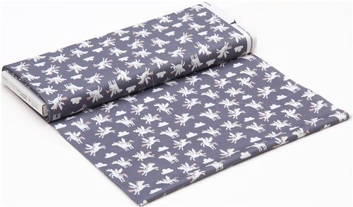 unicorn animal by Copenhagen Print Factory blue-grey fabric - modeS4u