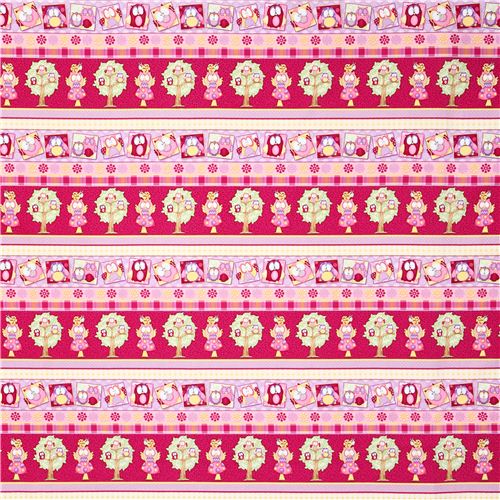 violet-red owl forest tissu srie animaux by Henry Glass 3