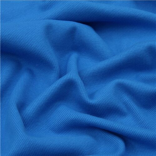 water blue ribbed knit fabric - modeS4u