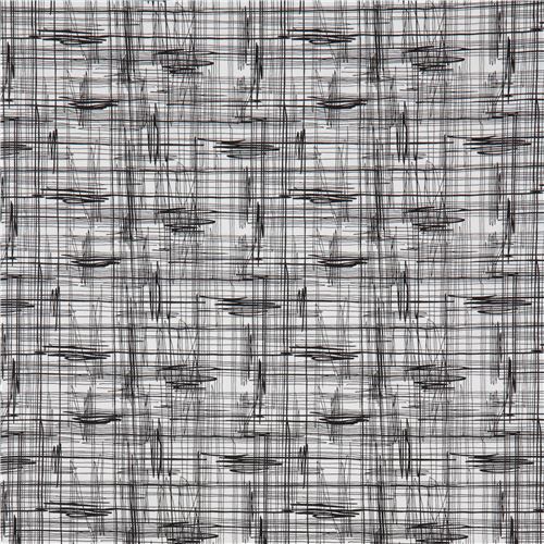 white Alexander Henry fabric black line scribble Live Wire 2