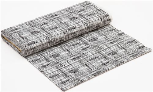 white Alexander Henry fabric black line scribble Live Wire 3